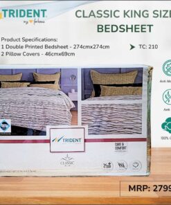 Trident Classic King Size Bedsheet