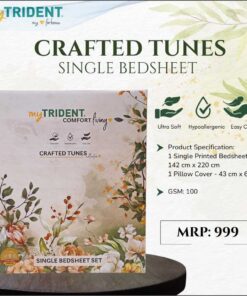 Trident Crafted Tunes Single Bedsheet