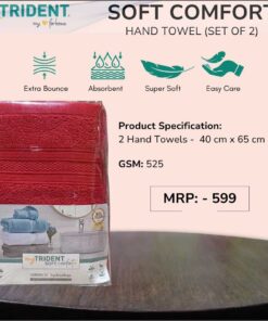 Trident Soft Comfort Hand Towel Set of 2