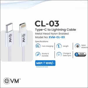 CL-03 Type-C to Lightning Cable Metal Head Nylon Braided