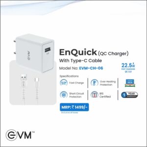 EnQuick (QC Charger) With Type -C Cable