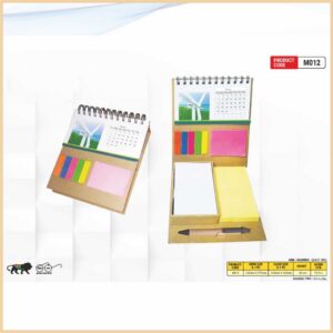 Eco-Friendly Sticky Note Pad With Calendar