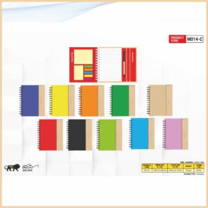 Colour Wiro Pad With Sticky Note COLOUR