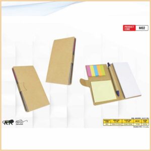 Eco-Friendly Note Pad With Sticky Note