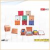 Colour Foldable Square Cube Box with Pen holder Sticky Note