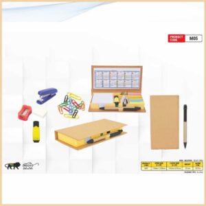 Eco-Friendly Stationery Kit With Sticky Note Pad