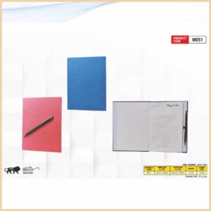 Eco-friendly diary with magnetic cover And Metal pen