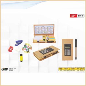 Eco-Friendly Stationery Kit With Calculator With Sticky Note Pad