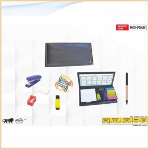 Foam Folder Stationery Kit with Sticky Note Pad