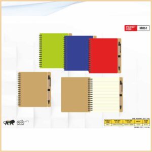 A/6 Eco-Friendly Wiro Note Pad