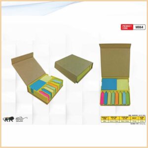 Eco-Friendly Stationery Kit With Sticky Note Pad