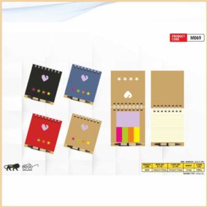 Eco-Friendly Wiro mini Note Pad With Sticky Note