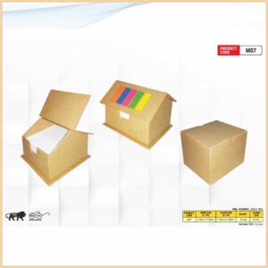 Eco-Friendly House Cube With Sticky Note Pad