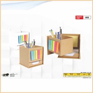Eco-Friendly Penstand With Sticky Notes (Square)