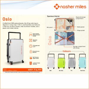 Nasher Miles Oslo 26" Suitcase Hard Case