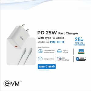 PD  25W Fast Charger With Type-C Cable