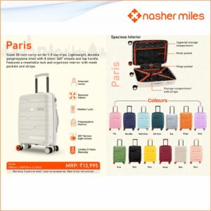 Nasher Miles Paris 28" Suitcase Hard Case