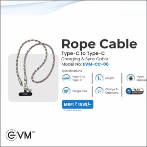 Rope Cable Type-C to Type-C Charging & Sync Cable