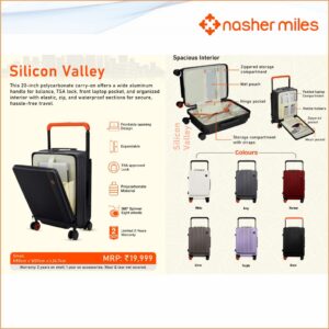 Nasher Miles Silicon Valley 24" Suitcase Hard Case
