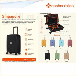 Nasher Miles Singapore 28" Suitcase Hard Case