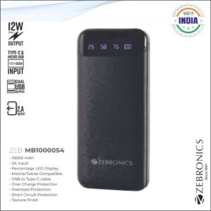 A209-ZEB MB10000S4 MOBILE BATTERY CHARGER (BLACK)