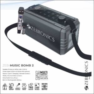 SPK-ZEBRONICS PORTABLE BLUETOOTH SPEAKER (MUSIC BOMB 2)