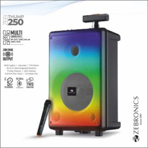 SPK-ZEBRONICS BLUETOOTH TROLLEY SPEAKER (THUMP 250)