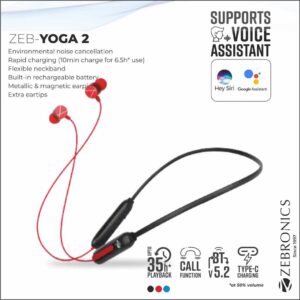 H-ZEBRONICS BLUETOOTH EARPHONE (YOGA 2 GREEN)