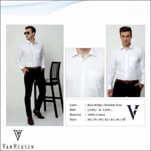 Van Heusen Formal Shirt for Men - Best White