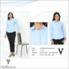 Van Heusen Formal Shirt for Women - CVC Blue