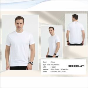 Reebok Round Neck Lycra - White