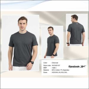 Reebok Round Neck Lycra - Charcoal