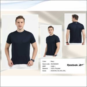 Reebok Round Neck Poly - Navy Blue