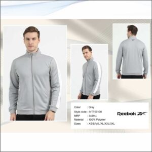 Reebok 100% Polyester Jacket - Grey