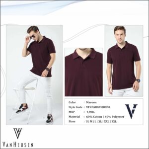 Van Heusen Polo Tshirt - Maroon