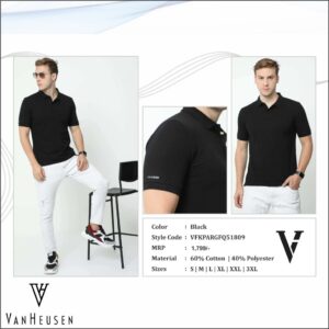 Van Heusen Polo Tshirt - Black