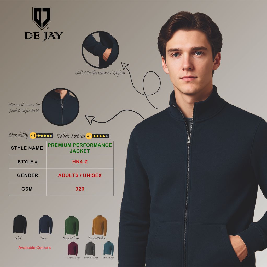 Dejay High Neck Jacket with Zip