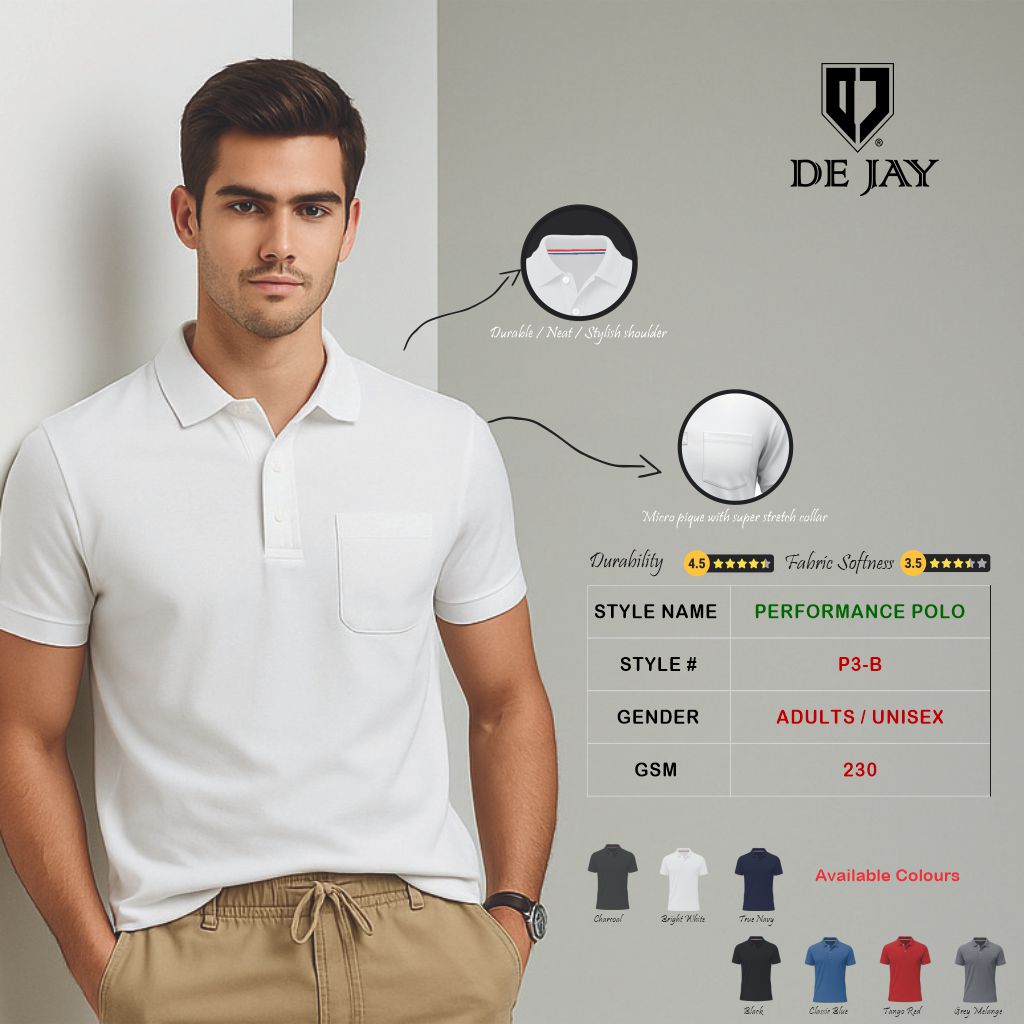 Dejay Polo Collared with Pocket Tshirt