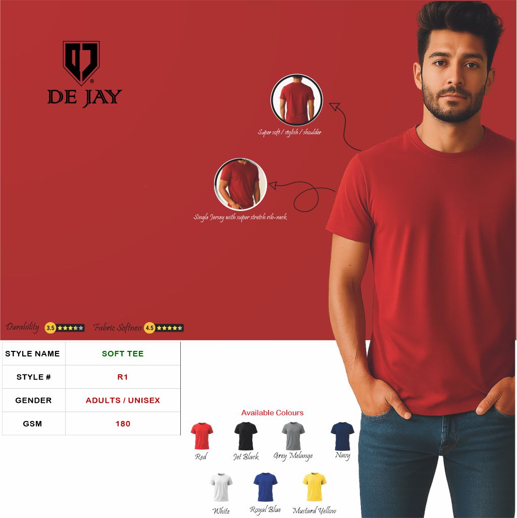 Dejay Round Neck Half Sleeve Tshirt
