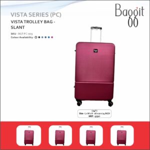 Baggit Slant 24 inches PC Hard Top Cabin Size Trolley Bag