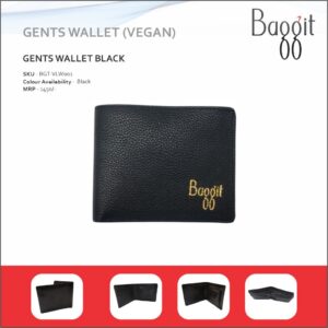 Baggit Vegan Leather Gents Wallet Black