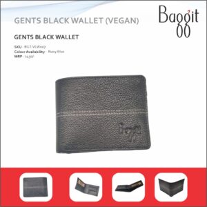 Baggit Vegan Leather Black Gents Wallet
