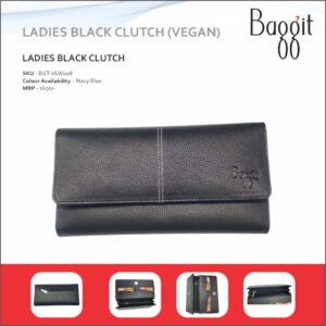 Baggit Ladies Black Clutch - Vegan Leather