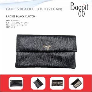 Baggit Ladies Black Clutch - Vegan Leather