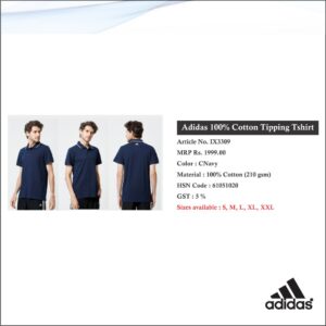 Adidas 100% Cotton Tipping Tshirt