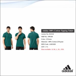 Adidas 100% Cotton Tipping Tshirt