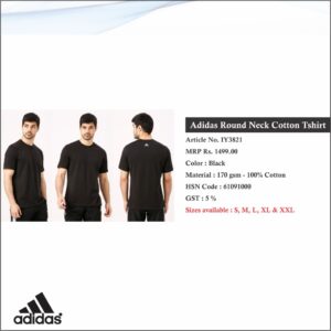 Adidas Round Neck Cotton Tshirt