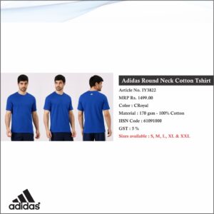 Adidas Round Neck Cotton Tshirt