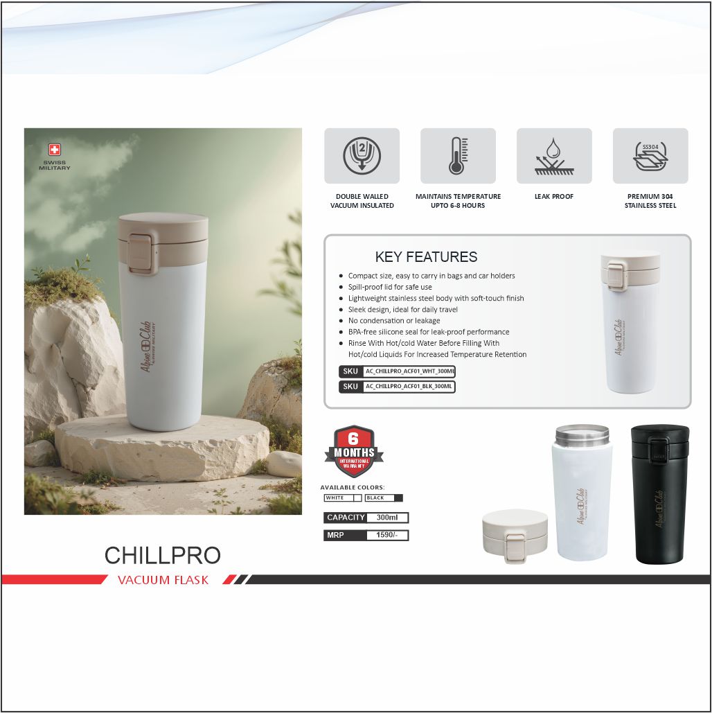 Swiss Military Chill Pro Vacuum Flask