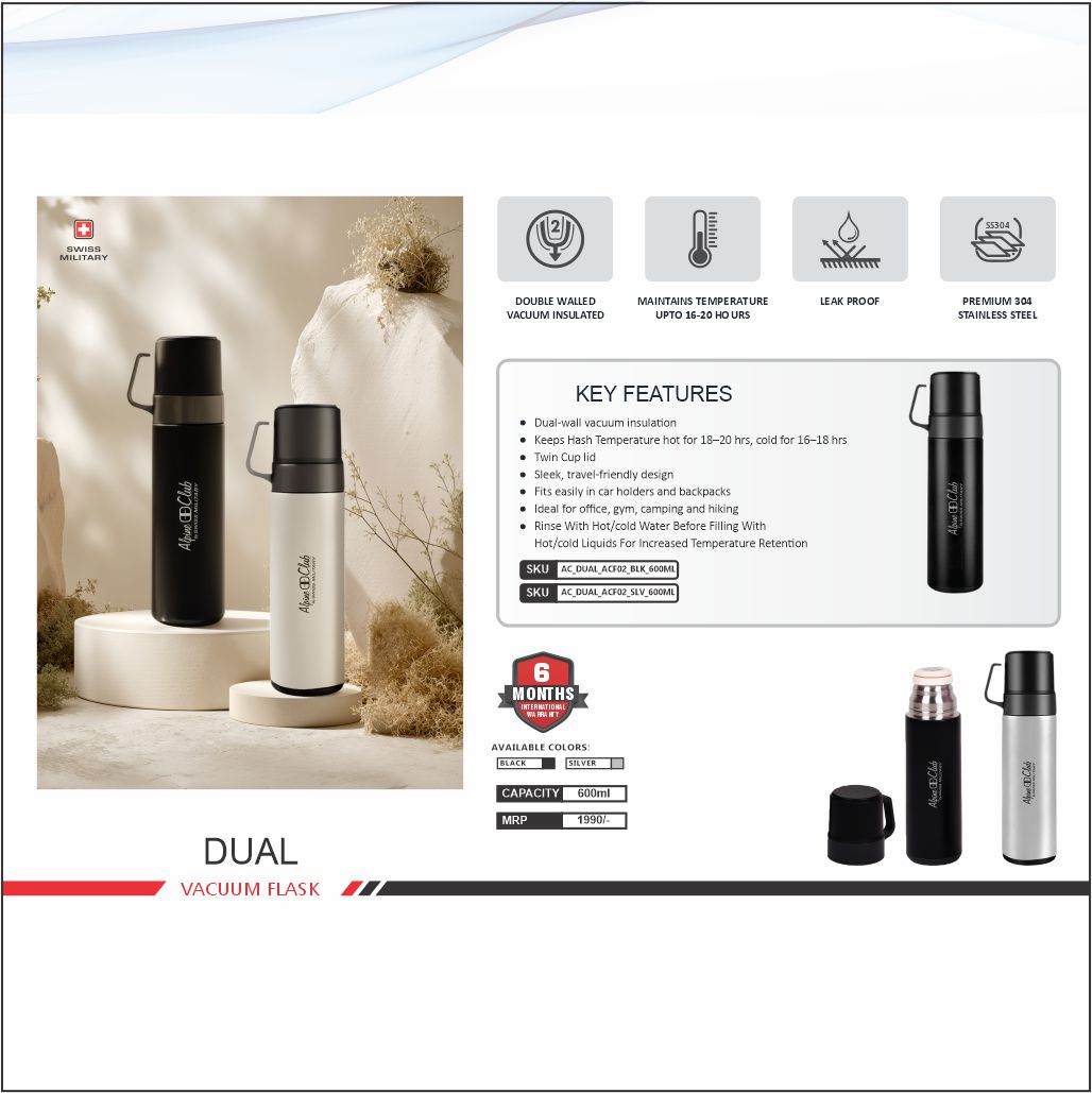 Swiss Military Dual Vacuum Flask